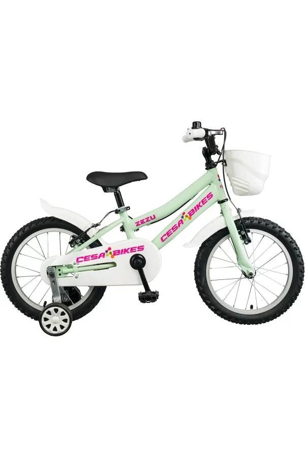 Cesa Bike Classic Model 16 Jant Bisiklet 4 7 Yas Pastel Yesil PEMBE Cocuk Bisikleti