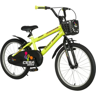 Cesa Bike Zezu 20 Jant Bisiklet 6 10 Yas Cocuk Bisikleti Neon Sari