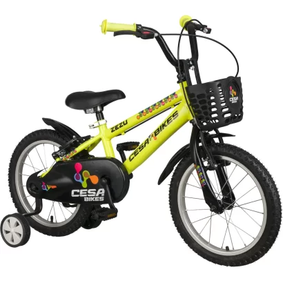 Cesa Bisiklet Cesa Bike Zezu 16 Jant Bisiklet 4 7 Yas Cocuk Bisikleti Neon Sari